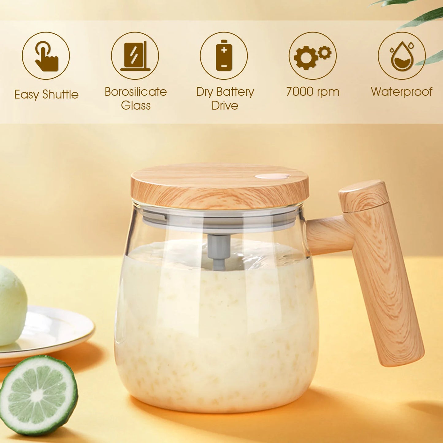 Electric Self Stirring Coffee Cup 400ml