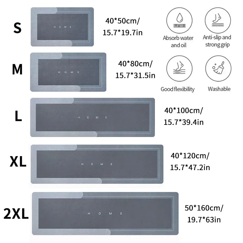 Anti-Slip Kitchen and Home Floor Mat