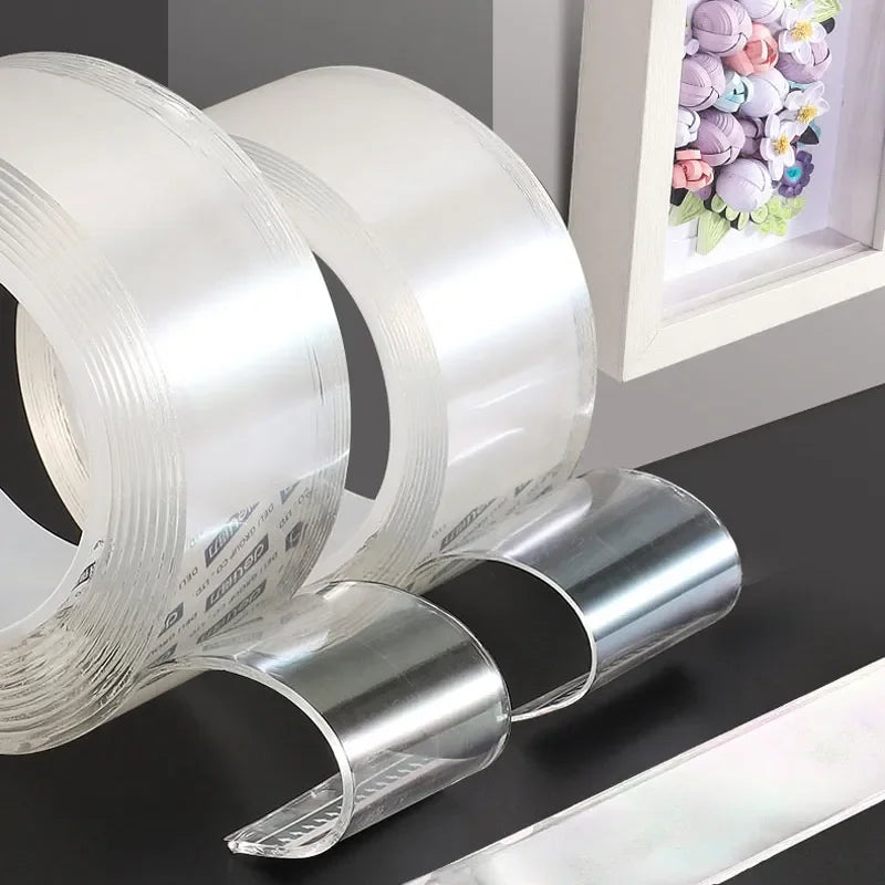 Double-Sided Transparent Reusable Waterproof Adhesive Nano Tape