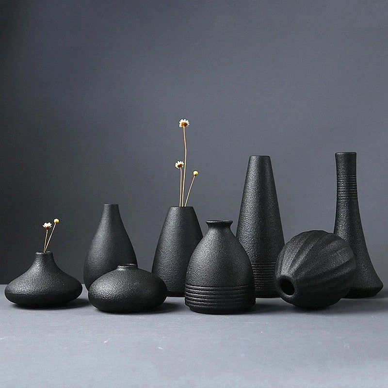 The Black Pottery Vase Collection