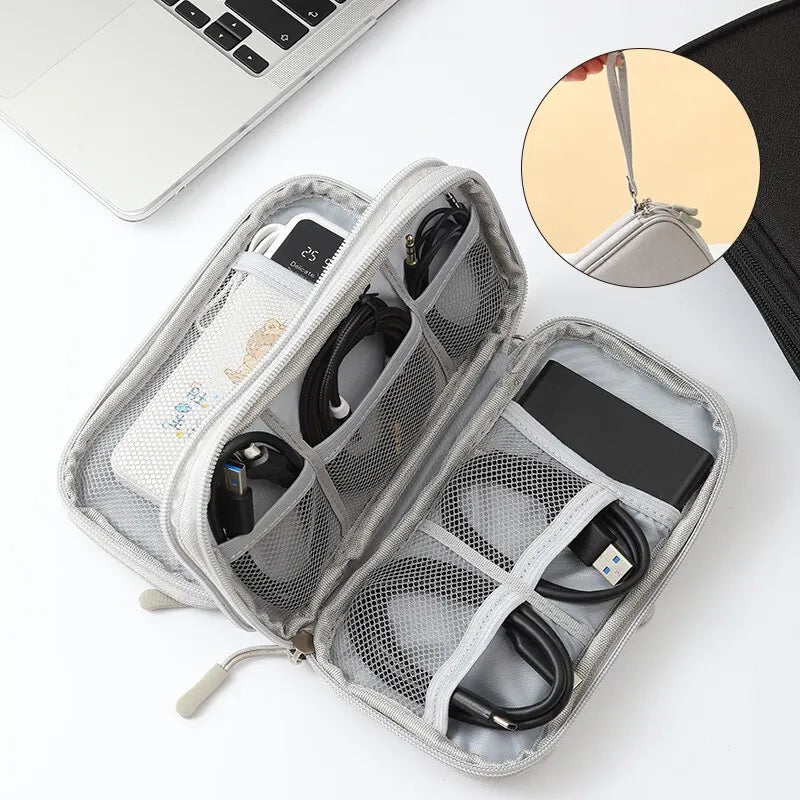 Digital Accessory Storage Bag - Eco-Friendly, Versatile, and Space-Saving