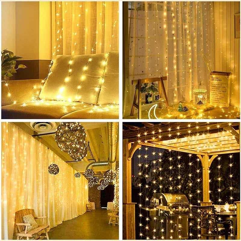 The Super-Cheese LED Curtain String Lights