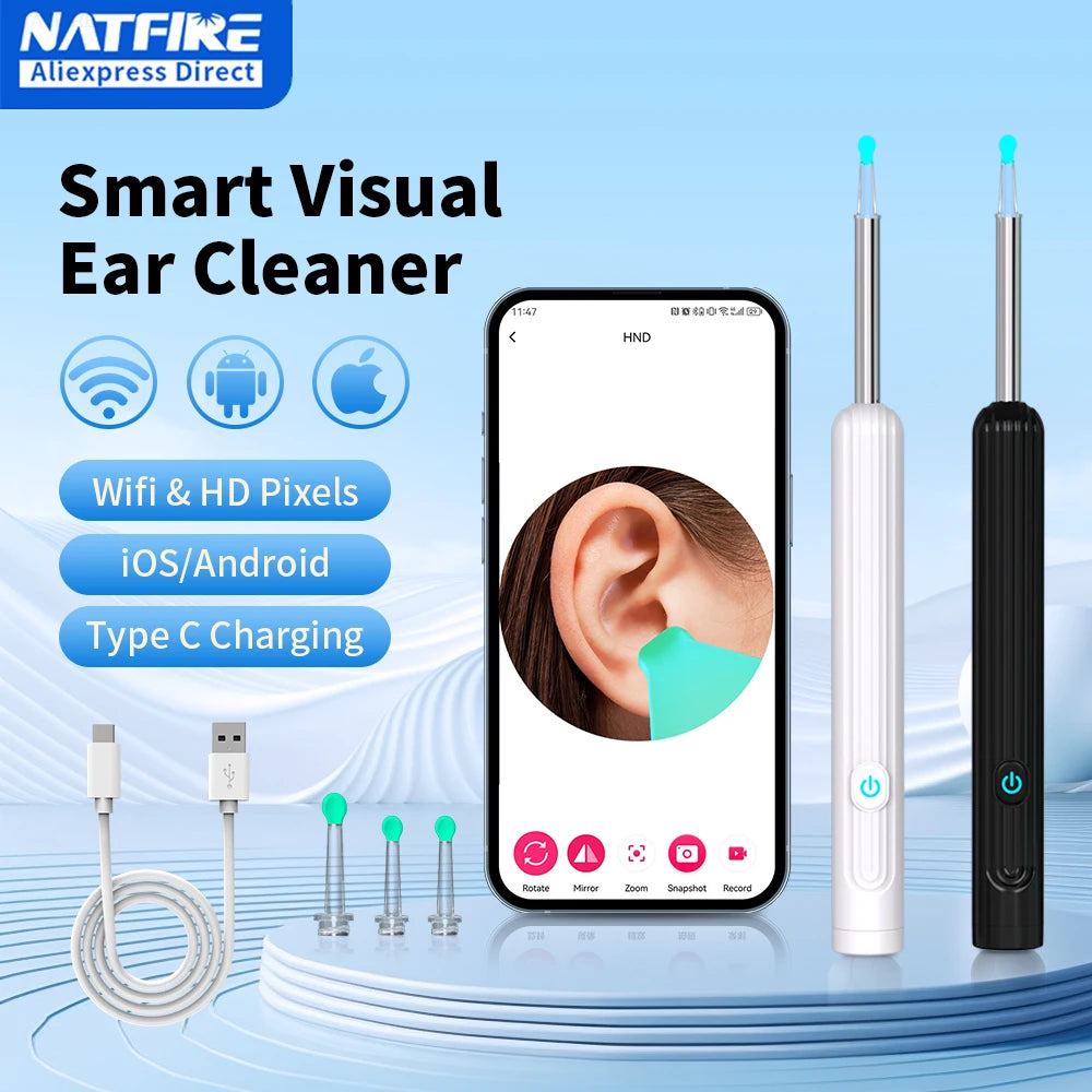 Wireless Smart Visual Ear Cleaner with Camera