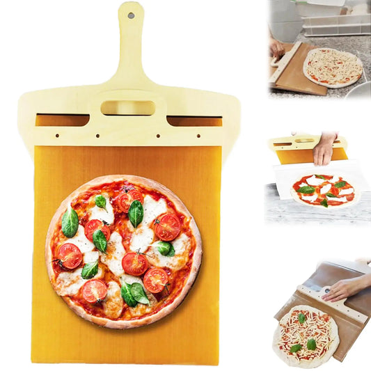 Sliding Pizza Peel - High-Quality Boxwood Pizza Shovel