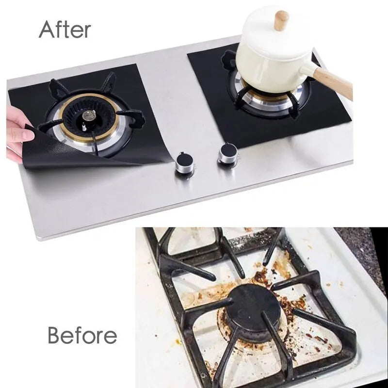 4 Piece Reusable Gas Stove Protector