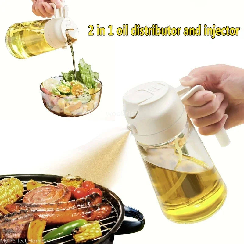 2in1 500ml Plastic Spray Oil Sprayer Bottle