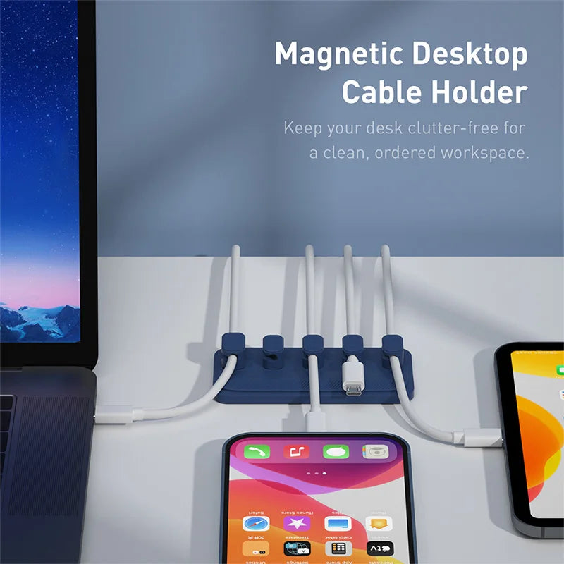 Magnetic Desktop Cable Organizer