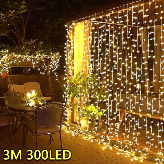 The Super-Cheese LED Curtain String Lights