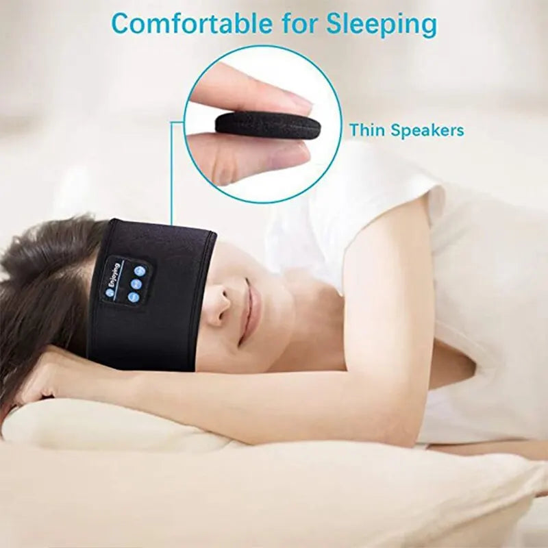 Wireless Bluetooth 5.0 Sports Sleeping Headband with Noise Cancellation