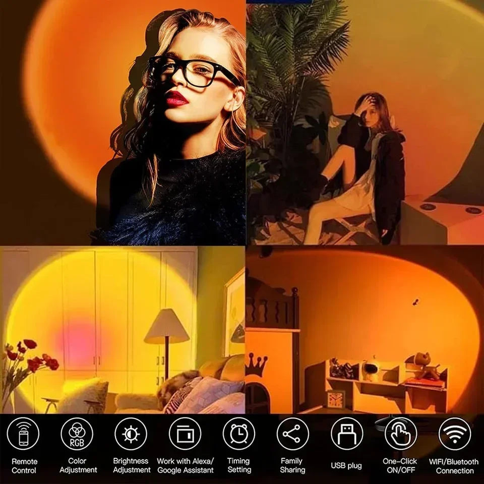 XIWANGFIRE 360° Adjustable Sunset Lamp