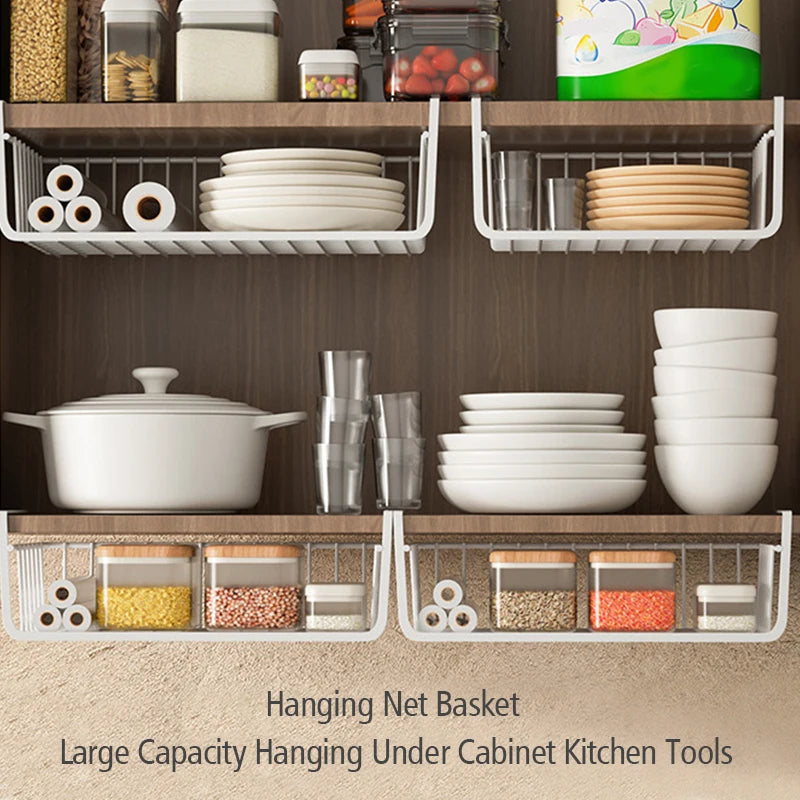 Metal Hanging Kitchen Conditioning Layered Storage Rack