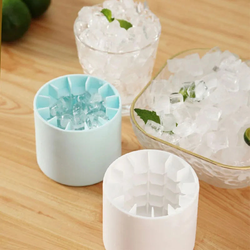 Silicone Ice Cube Mold Round Ice Bucket