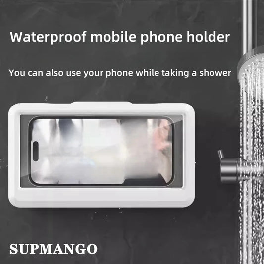 SUPMANGO Waterproof Bathroom Wall-Mounted Mobile Phone Holder